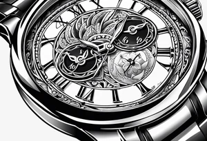 watch dial date "Apr 20" tattoo idea