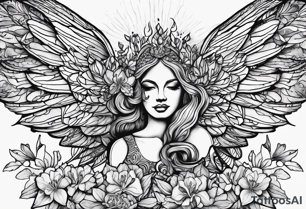 Rhododendron
Carried to heaven on angels wings
11-18-49 Dad 7-14-23 tattoo idea