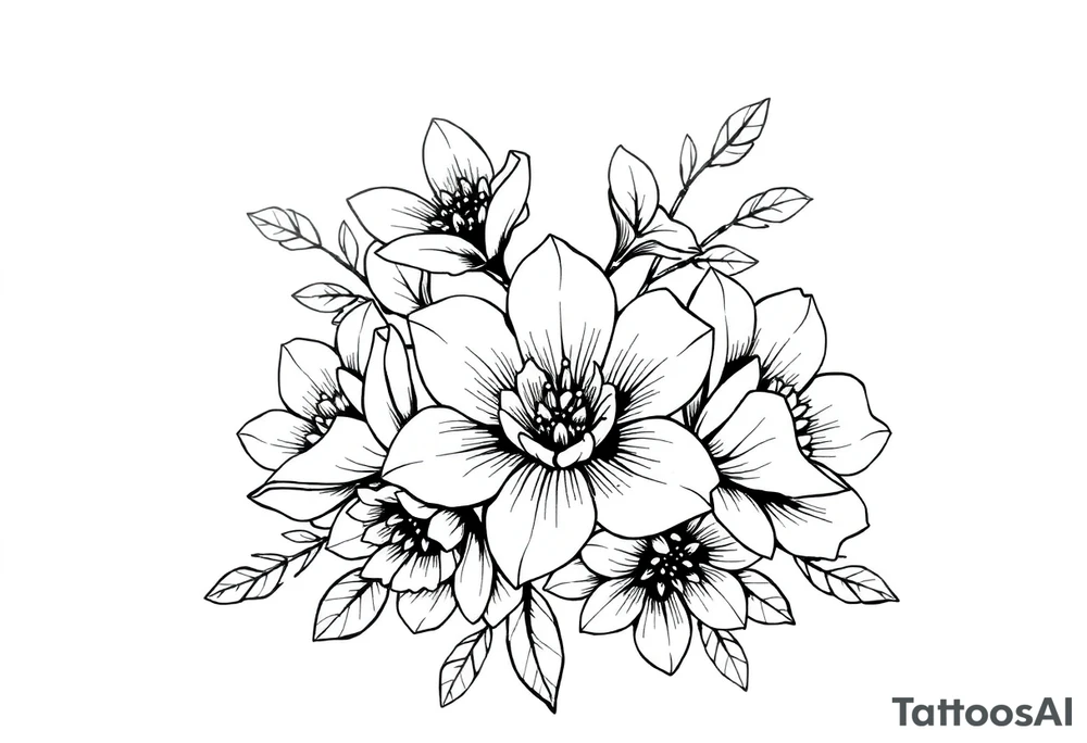 Flowers tattoo idea
