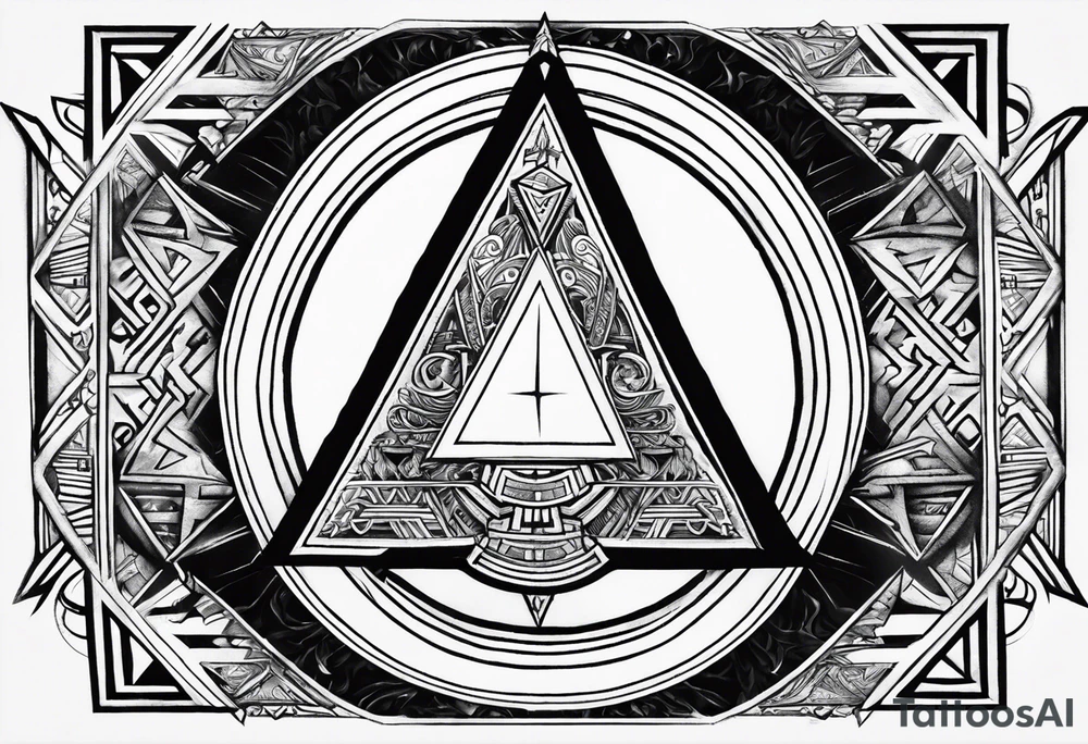 Valhalla valknut shield lightning sword tattoo idea