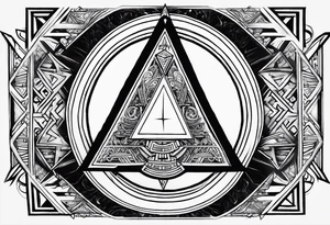 Valhalla valknut shield lightning sword tattoo idea