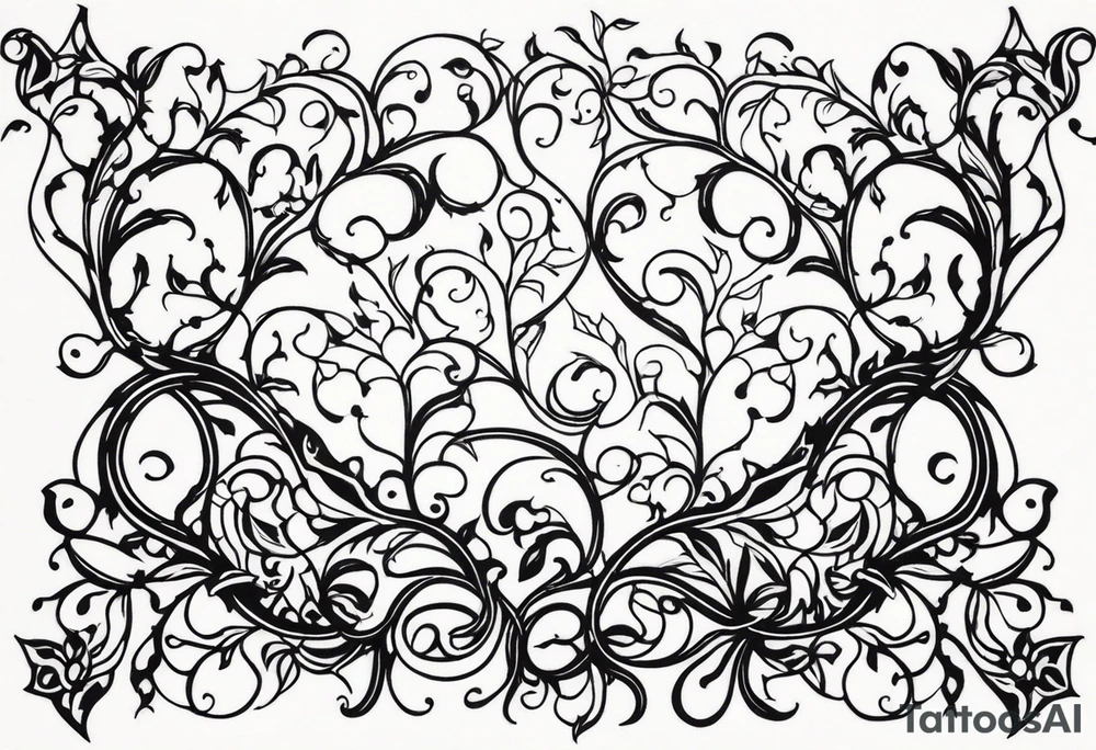 Vintage Vines tattoo idea
