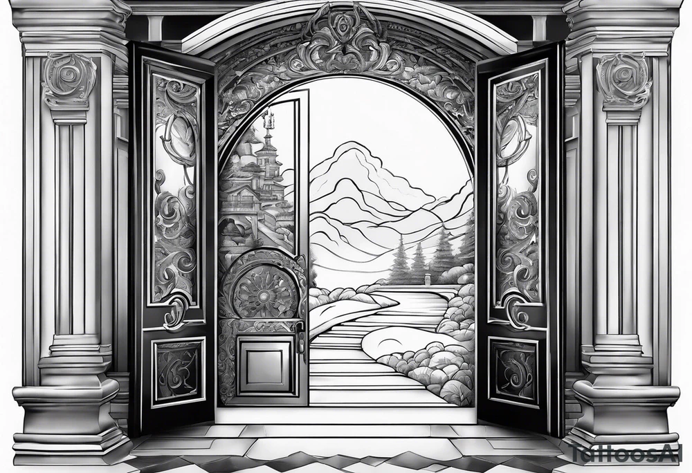 Doorway to another world tattoo idea