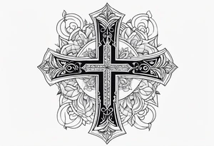 ank cross tattoo idea