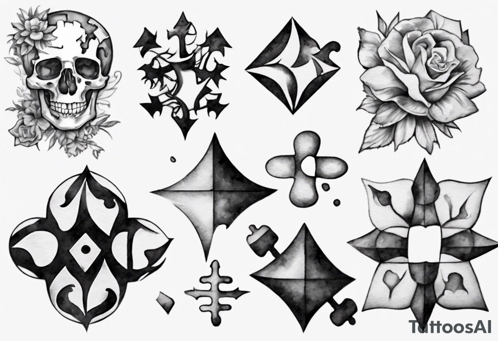 jigsaw puzzle tattoo idea