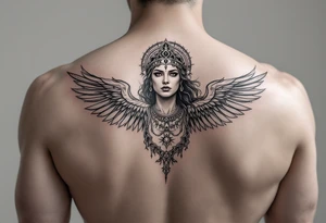 Athena goddess of war and wisdom tattoo idea