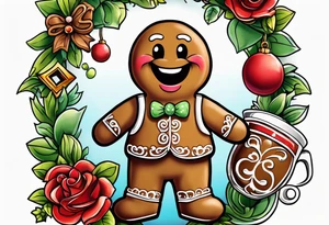 gingerbread man from shrek tattoo idea