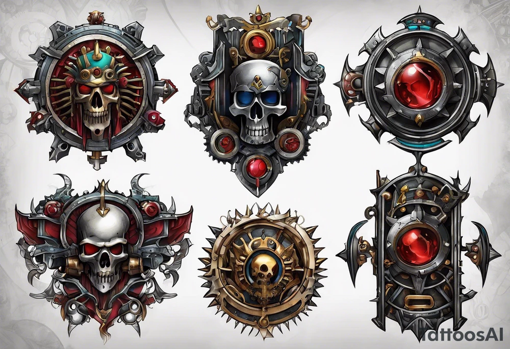 Warhammer 40k mechanicus tattoo idea
