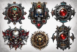 Warhammer 40k mechanicus tattoo idea