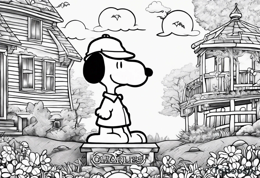 Snoopy tattoo idea