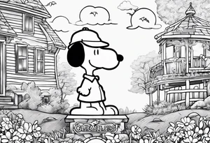 Snoopy tattoo idea