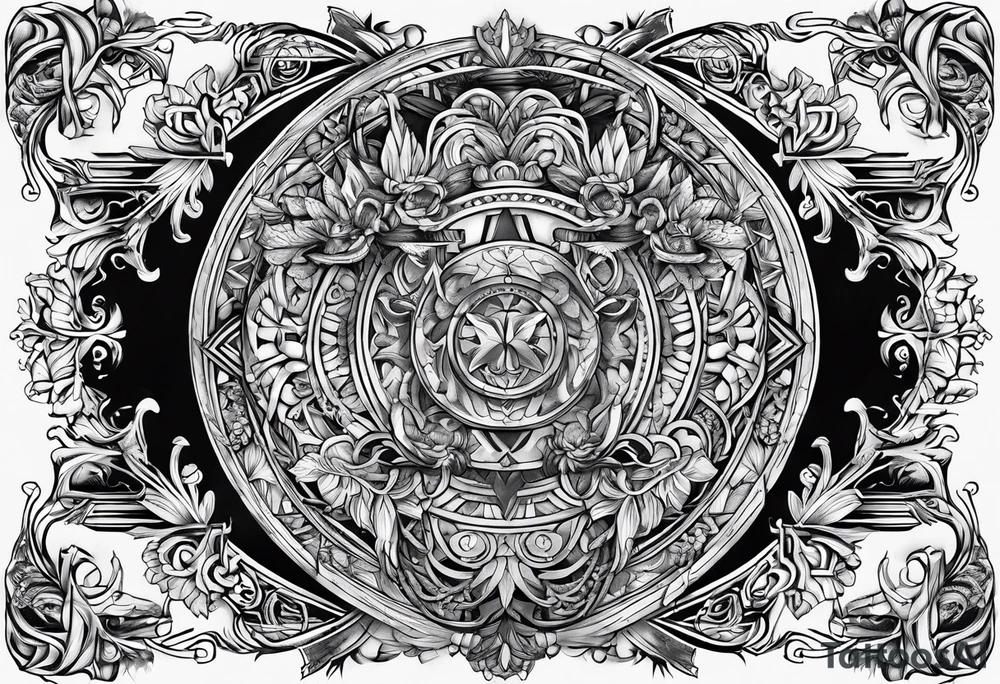 German norse with number 41 tattoo idea