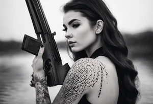 girl with a shotgun tattoo idea