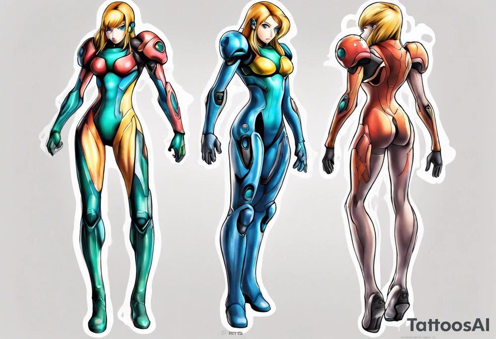 zero suit samus aran tattoo idea