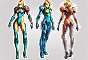zero suit samus aran tattoo idea