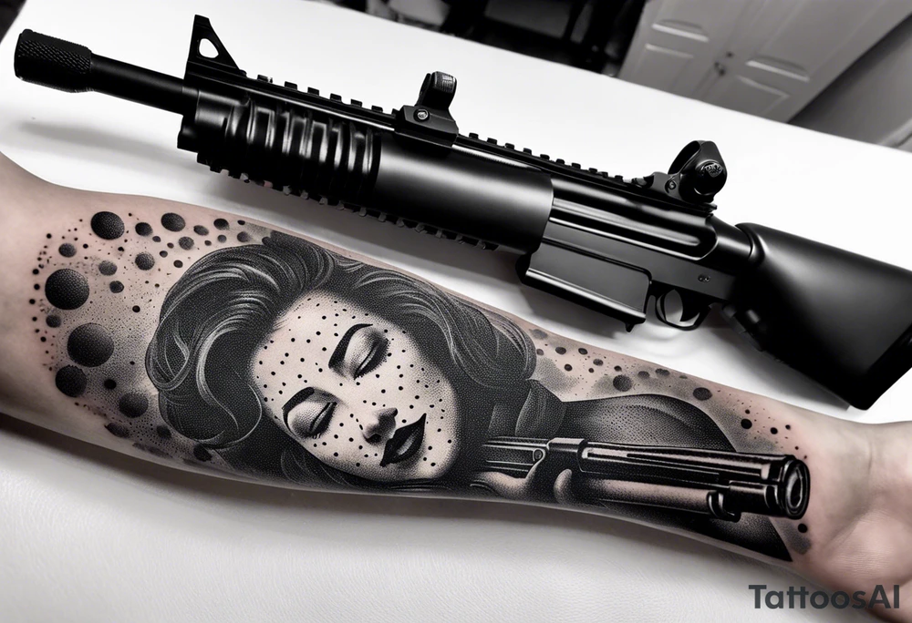Anonymous with shotgun tattoo idea