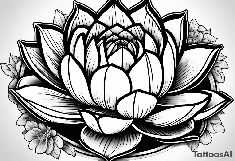 Lotusblüte tattoo idea