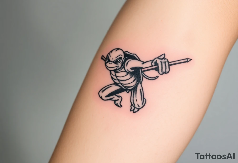 Flying ninja monkey turtle tattoo idea