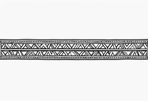 armband tattoo, masculine, narrow, horizontal with rope pattern tattoo idea