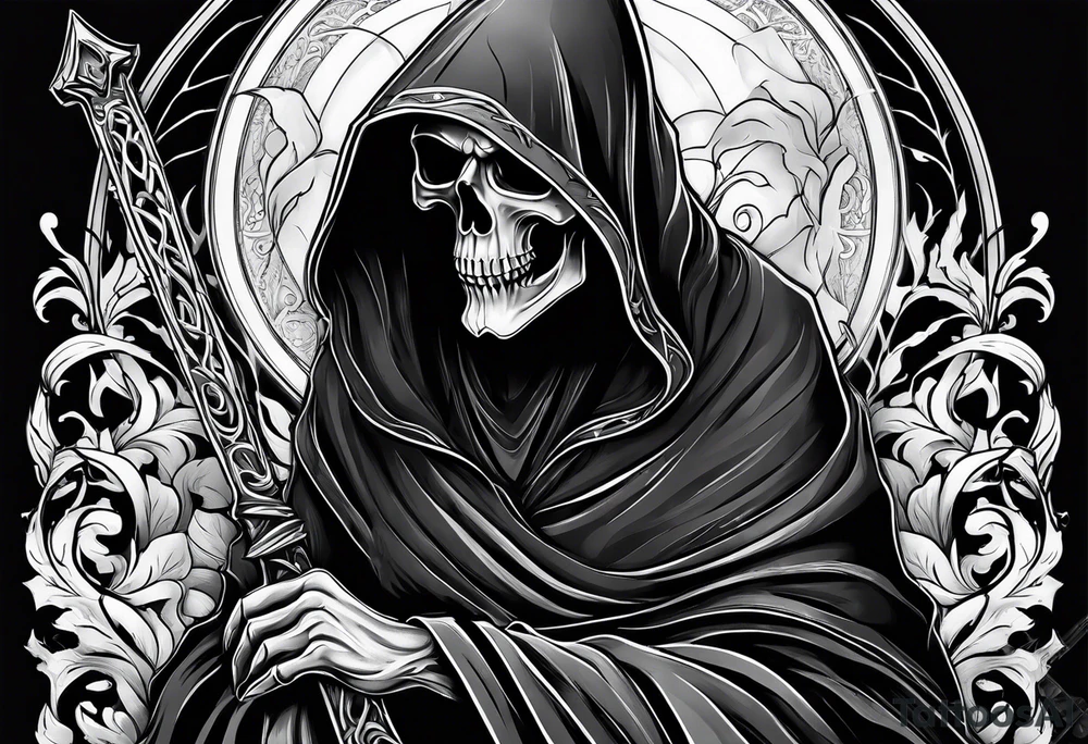 GRIM REAPER
WITH SMOKE tattoo idea