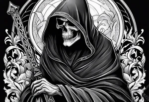GRIM REAPER
WITH SMOKE tattoo idea