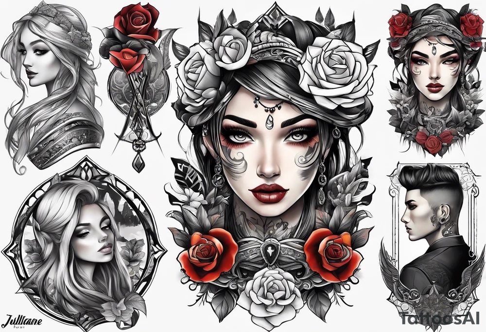 JULLIANE with fonts tattoo idea