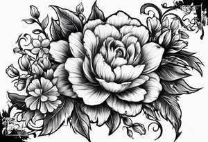 Chains around a flowers, broken due to the strength of the flowers determination to grow despite the efforts to be held back. tattoo idea