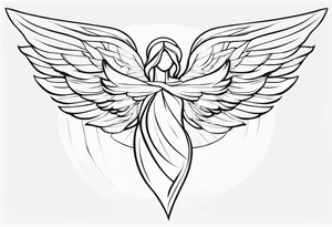 Christmas Angel tattoo idea