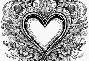 corazon con mar tattoo idea