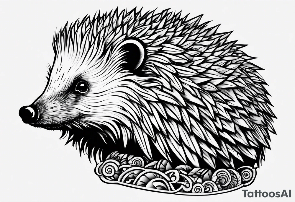 Buff Hedgehog tattoo idea