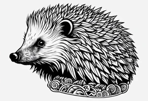 Buff Hedgehog tattoo idea