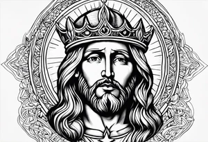 sacred heart of jesus tattoo idea