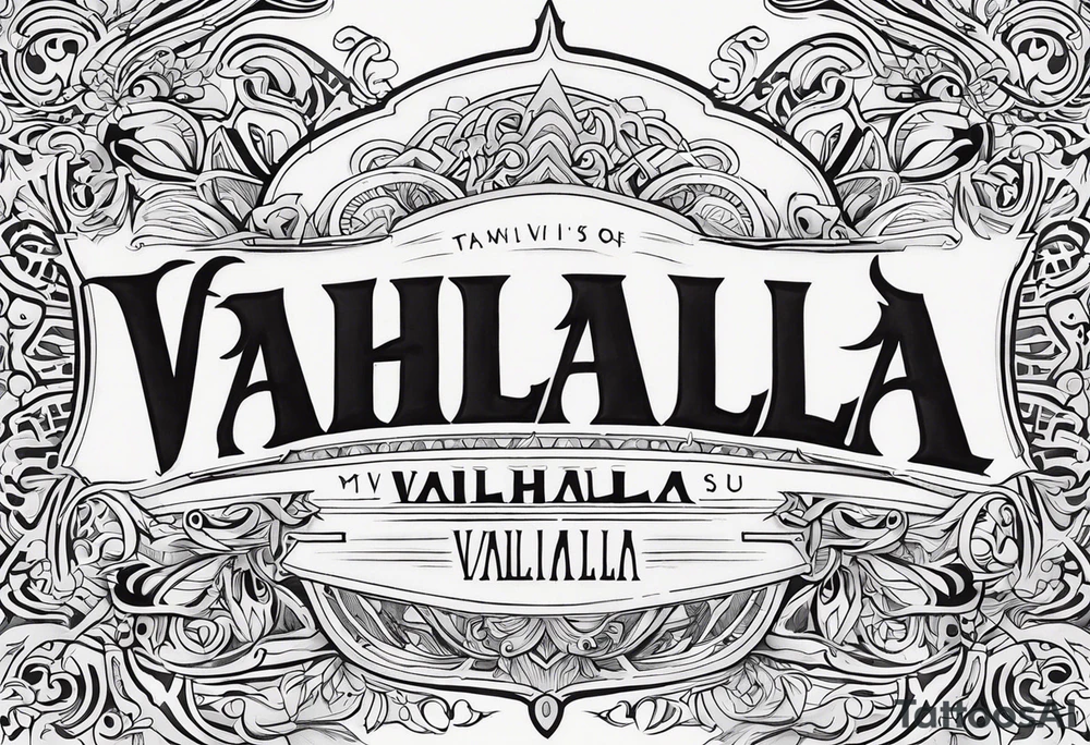 Valhalla mist tattoo idea