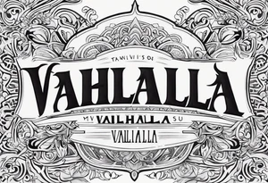 Valhalla mist tattoo idea