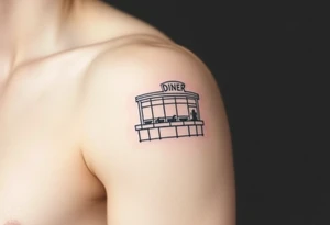 50’s diner inspired tattoo idea
