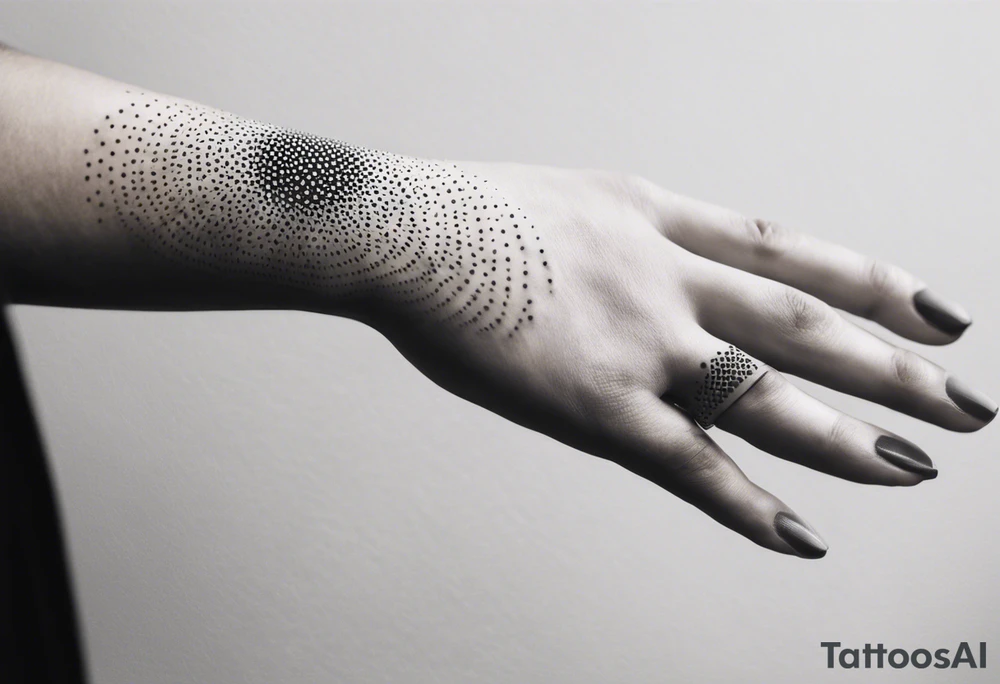 lines on hand tattoo idea