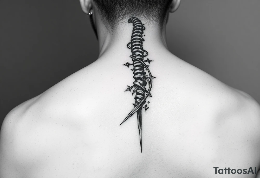 Christian tattoos for women spine tattoo idea