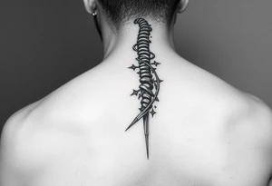 Christian tattoos for women spine tattoo idea