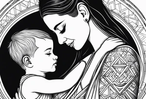 A mothers love for her kids tattoo idea