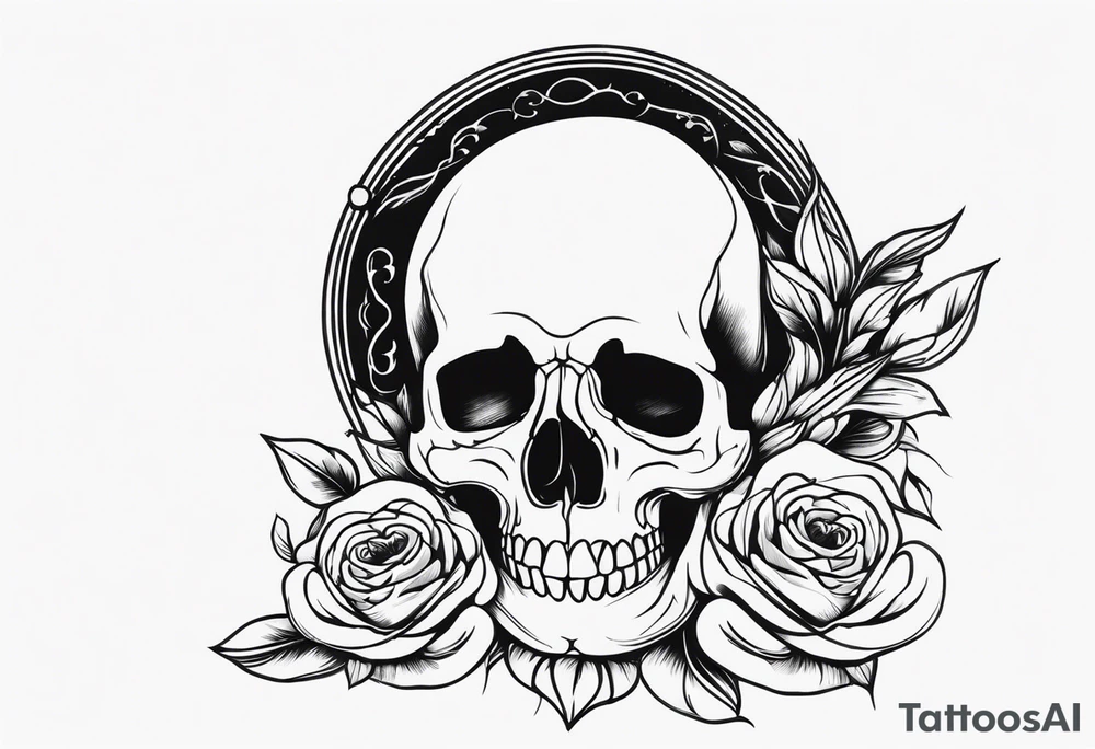 Memento mori sleeve tattoo design tattoo idea