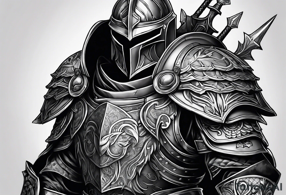 heavy armor tattoo idea