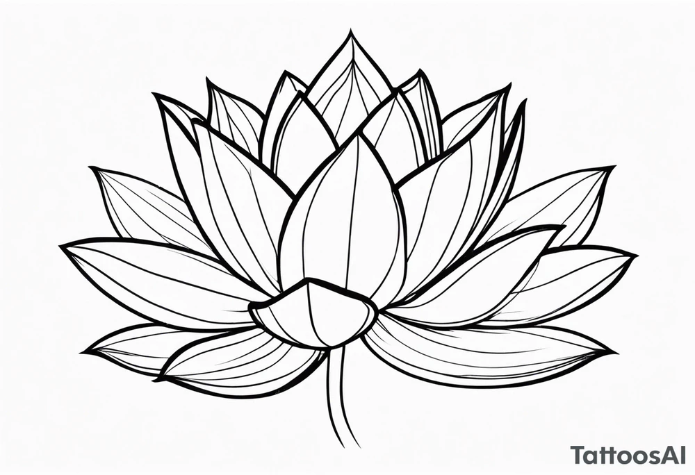 lotus flower, simple, beautiful tattoo idea