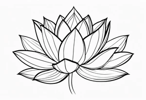 lotus flower, simple, beautiful tattoo idea