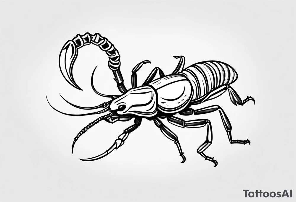 small Julia scorpion tattoo idea