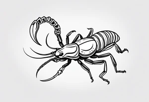 small Julia scorpion tattoo idea
