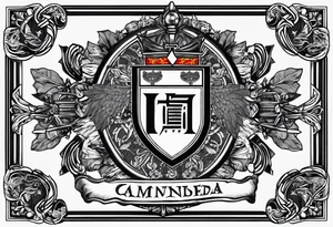 family crest with Whidbey Island, Cambodia, Scotland, Ghana, Liberia, Haiti tattoo idea