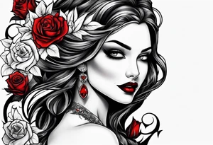 Vampire forearm tattoo design tattoo idea