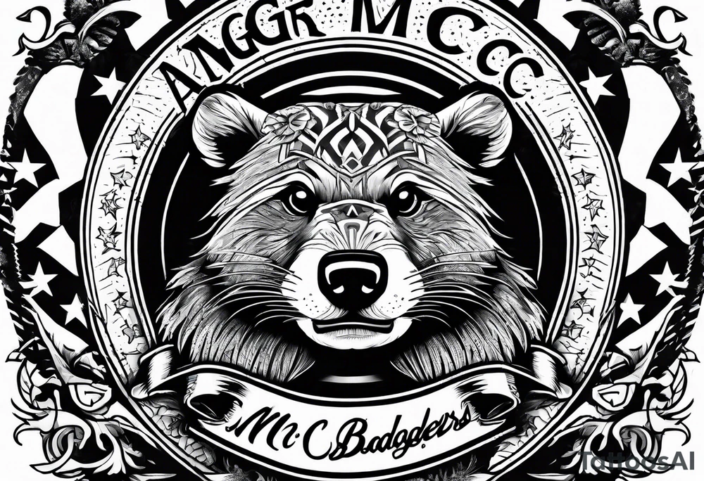 Angry Mc Badgers tattoo idea