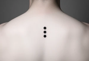 A Semicolon (;) with a Broken/Tapered End tattoo idea