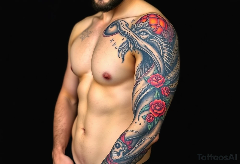 naked woman tattoo idea